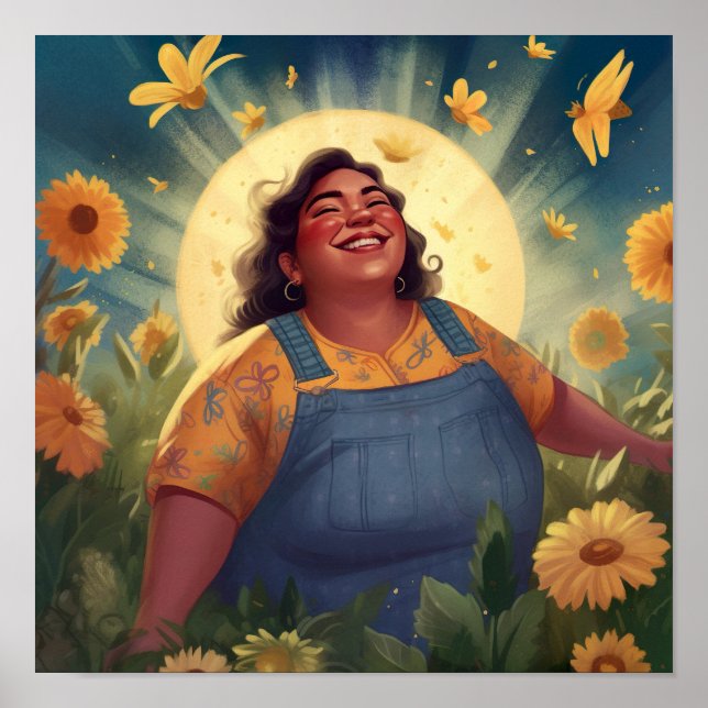 Joyoum Woman Bañándose en la impresión de luna de  (Frente)