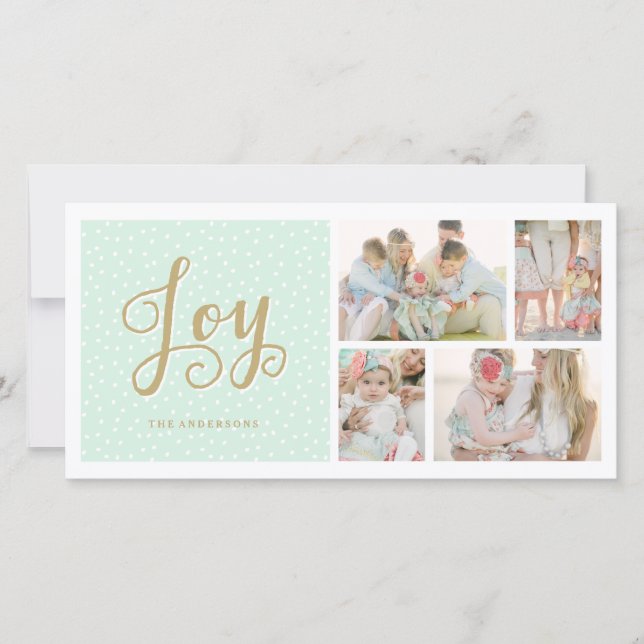 Joyous Collage | Tarjetas fotográficas de vacacion (Anverso)