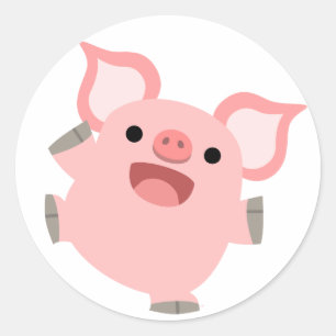 Joyous Personalizado Pig Pegatina