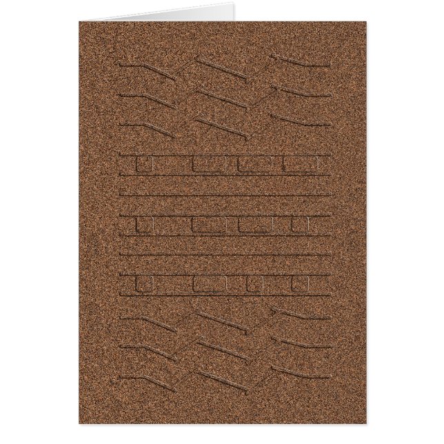 JPL Mars Curiosity Rover Tire Track Tread Red (Frente)