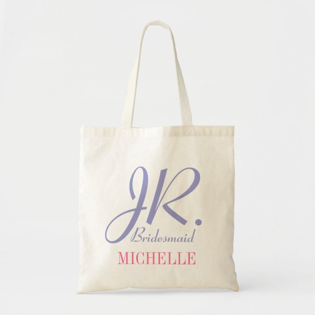 Jr bridesmaid lilac bolsa de tetas rosa para chica (Frente)