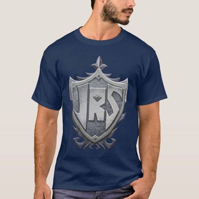 JRS: Camiseta básica, azul marino (Anverso)
