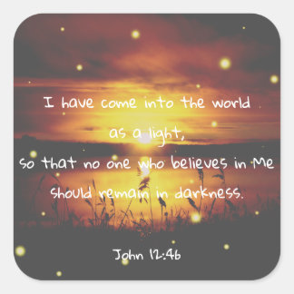 Juan 12:46 Biblia versus Pegatina de las escritura