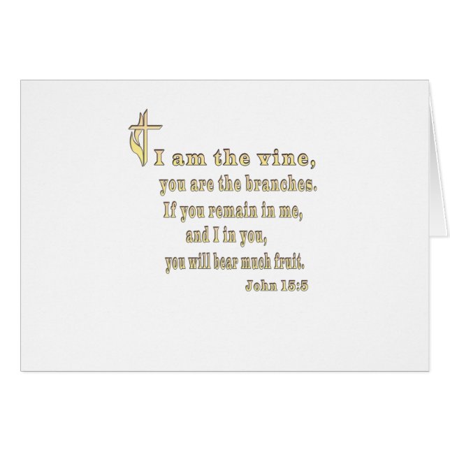 Juan 15:5  (Anverso (Horizontal))