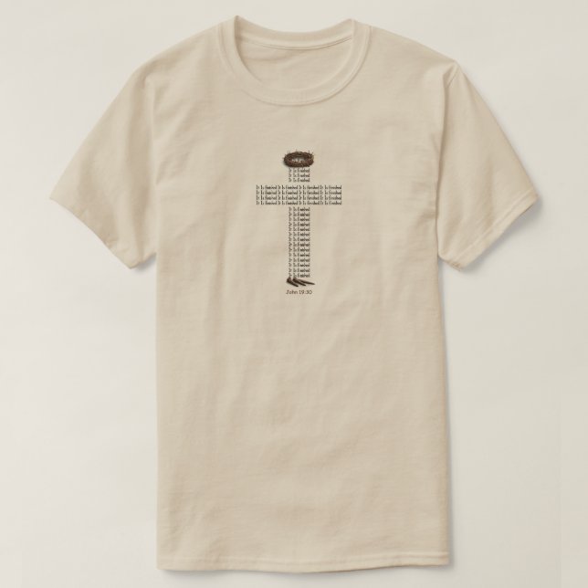 "Juan 19:30" (2) Camiseta (Diseño del anverso)