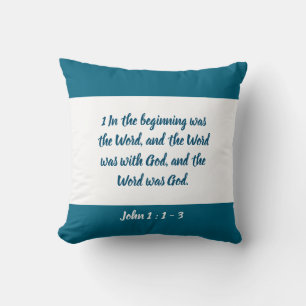 Juan 1 : 1 - 3 - Cojín decorativo