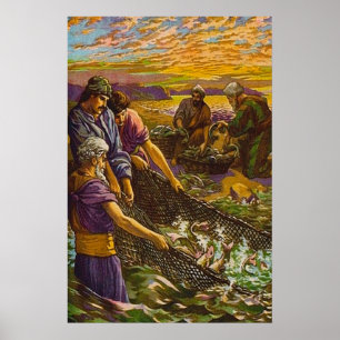 Juan 21:1-14 La captura de 153 posters de pescado