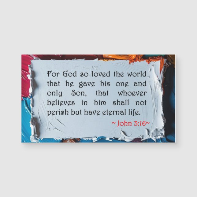 Juan 3:16 (Anverso)