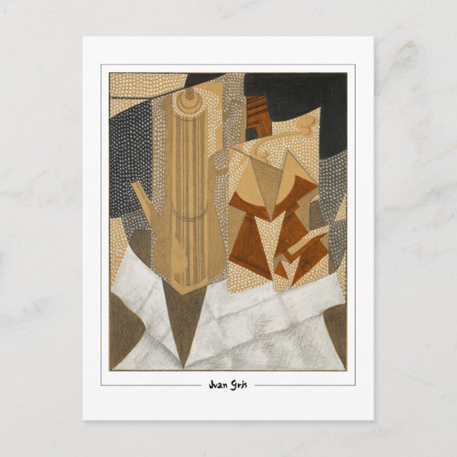 Juan Gris #316 - postal Bella Artes (Anverso)