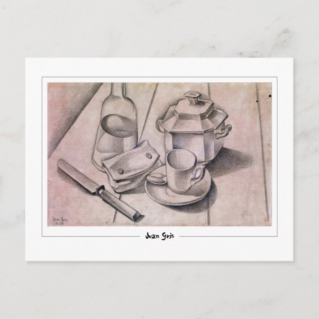 Juan Gris #59 - Tarjeta postal de arte fino (Anverso)