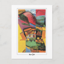 Juan Gris #9 - Tarjeta postal de arte fino