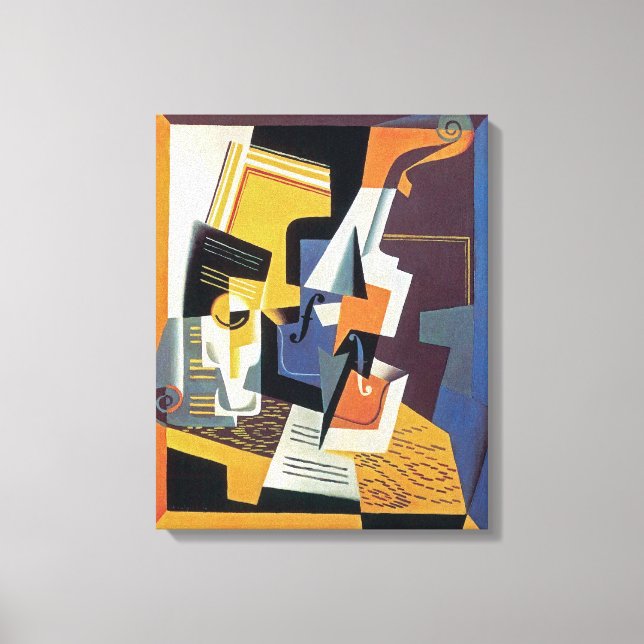 Juan Gris - Violín y vaso - Arte abstracto (Anverso)