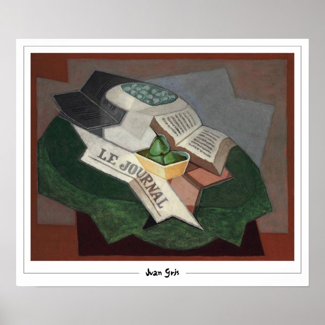 Juan Gris Zedign Poster de Arte #105 (Frente)