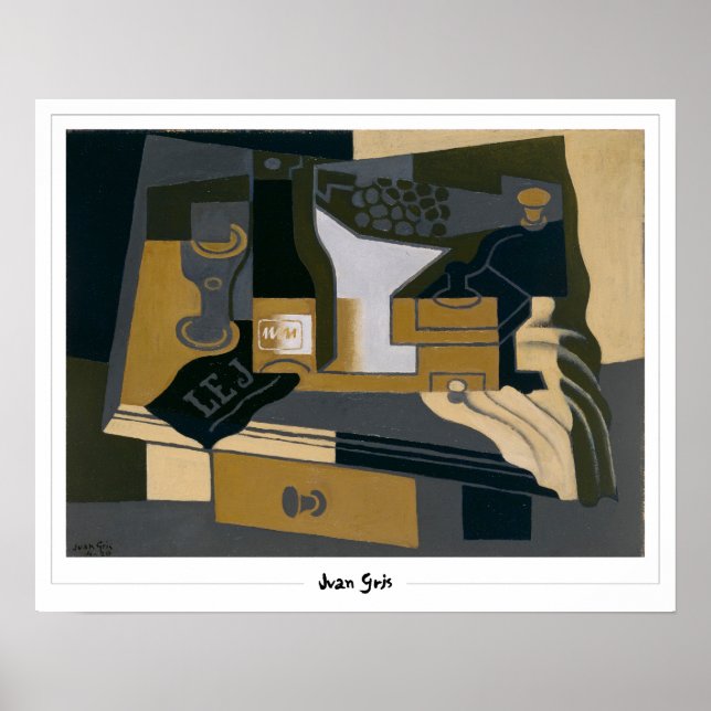 Juan Gris Zedign Poster de Arte #185 (Frente)