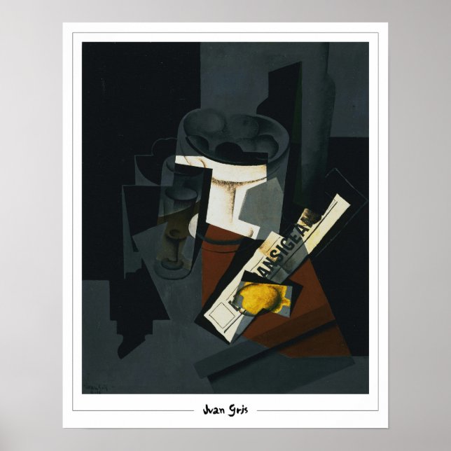 Juan Gris Zedign Poster de Arte #237 (Frente)