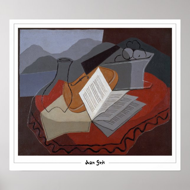 Juan Gris Zedign Poster de Arte #282 (Frente)