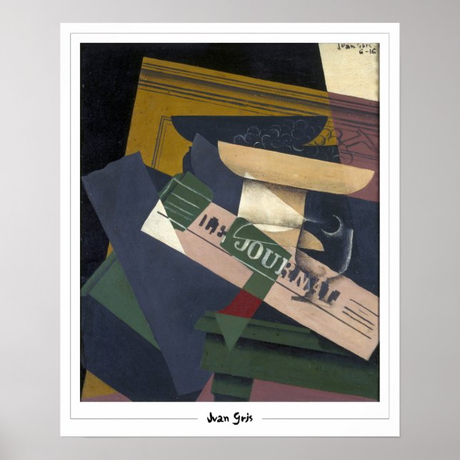 Juan Gris Zedign Poster de Arte #327 (Frente)