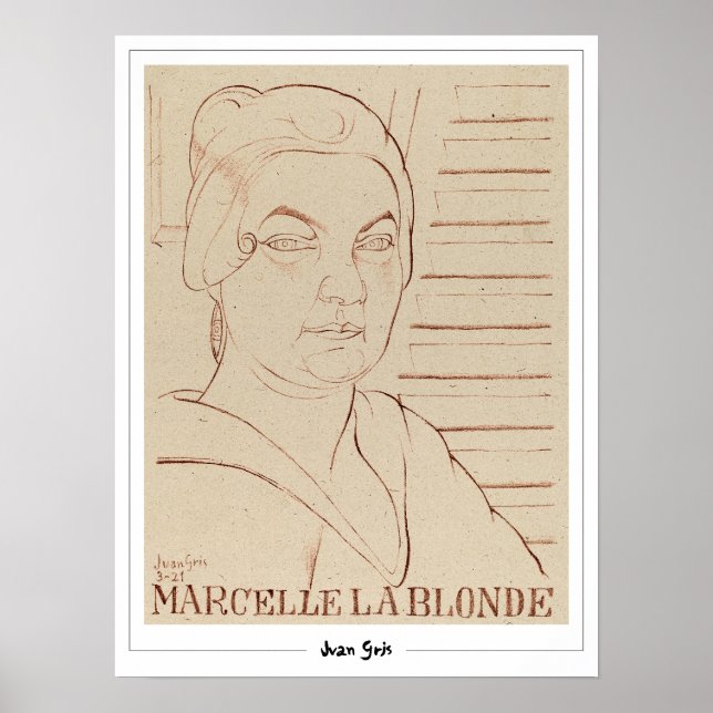 Juan Gris Zedign Poster de Arte #331 (Frente)