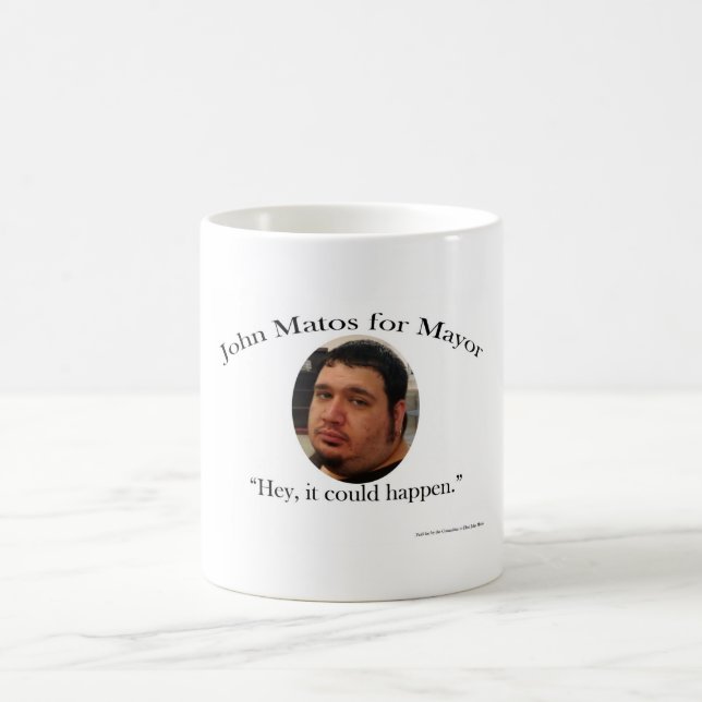 Juan Matos para la taza del alcalde café (Centro)