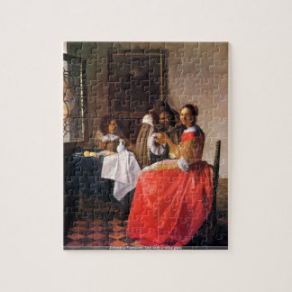 Juan Vermeer - chica con un rompecabezas de la
