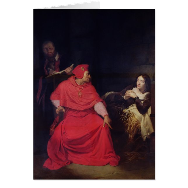 Juana de Arco y el cardenal de Winchester (Frente)