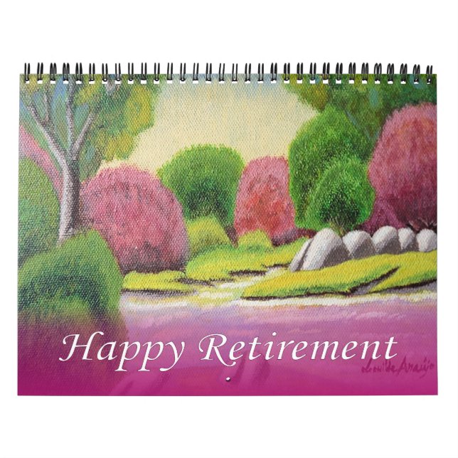 Jubilación 2016 Calendario Cherry Green Garden Art (Tapa)