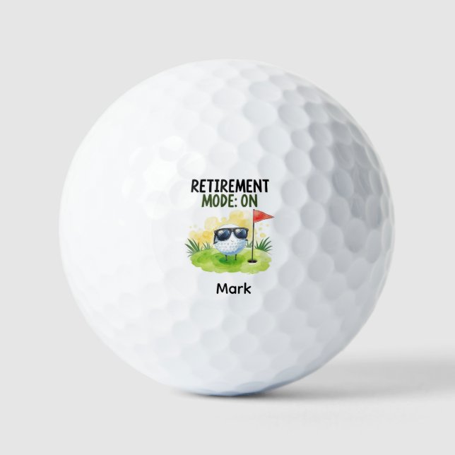 Jubilación de golf con bola en green (Anverso)