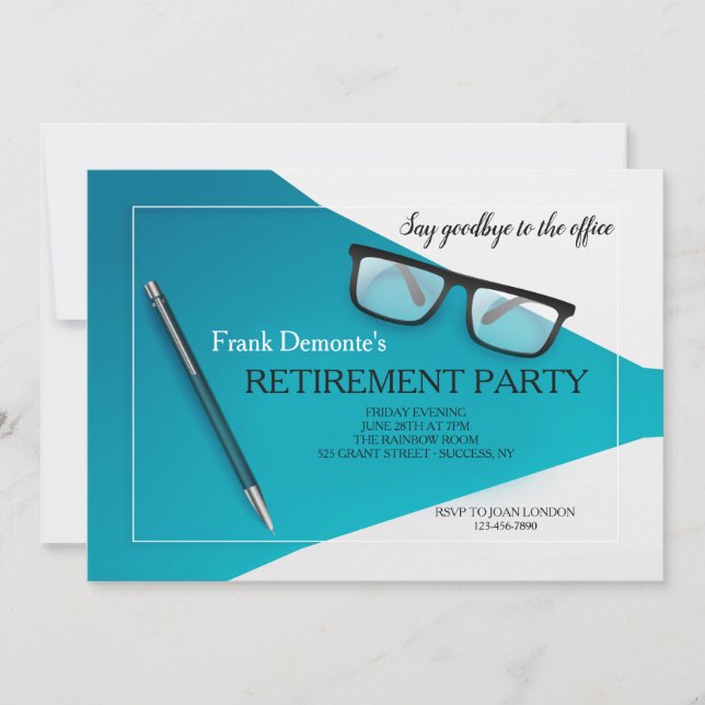 Jubilación De La Invitación A La Oficina (Anverso)