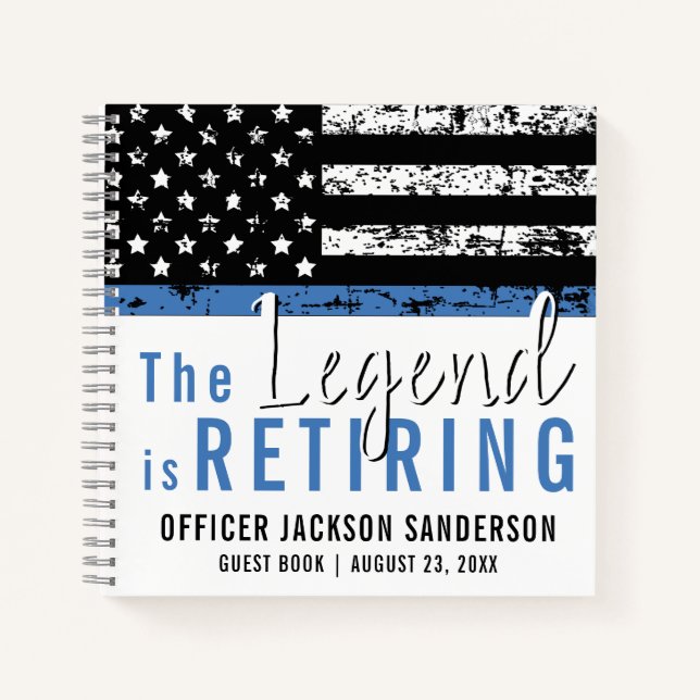 Jubilación de la policía Ligera Libro de Invitados (Anverso)