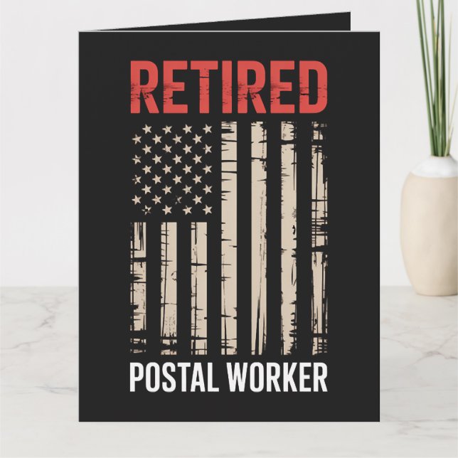 Jubilación de trabajador postal retirado (Anverso)
