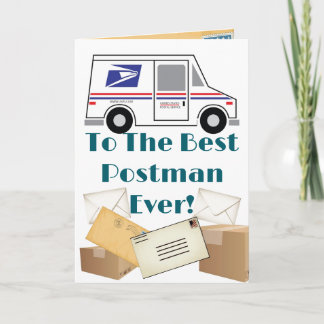 Jubilación Postal - Tarjeta plegada de agradecimie