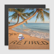 Jubilado Escrito en la Arena Playa Tropical de Flo