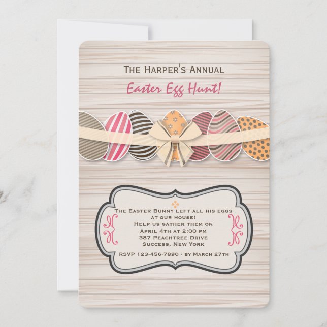 Jubilant Eggs de Pascua Invitación (Anverso)