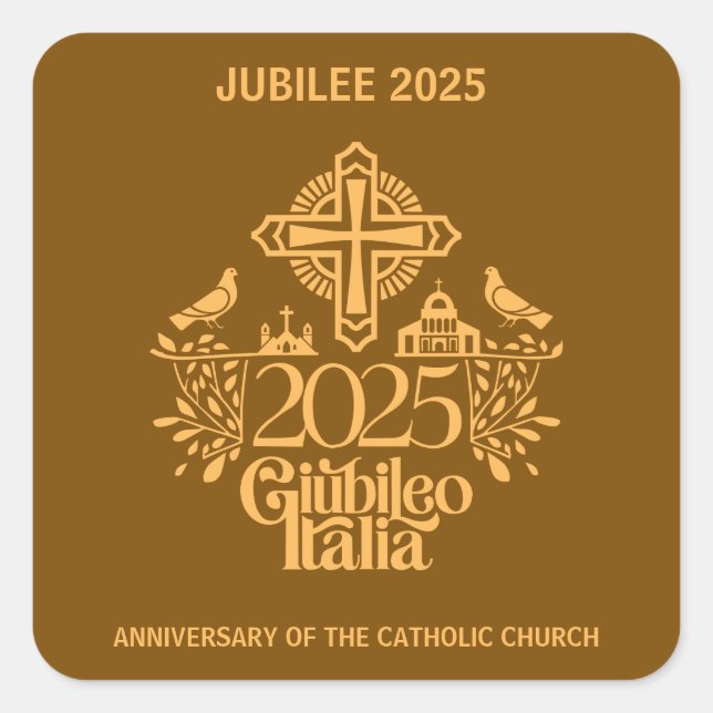 Jubileo 2025 Iglesia Católica, pegatinas Personali (Anverso)
