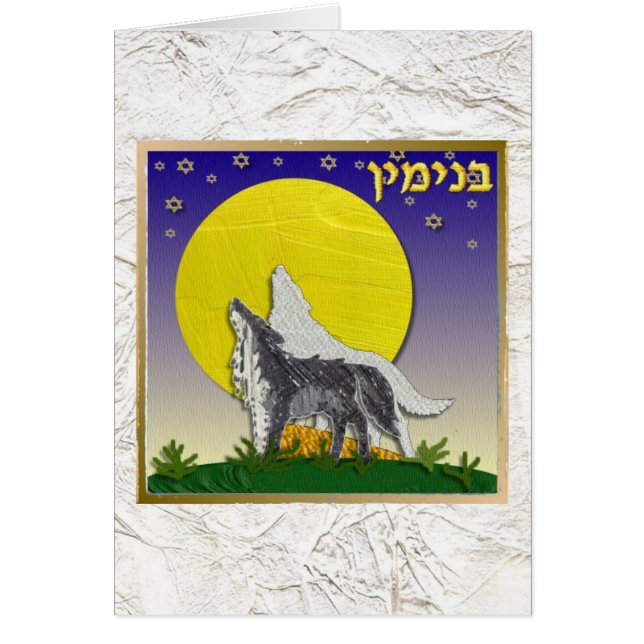 Judaica 12 Tribus De Israel Benjamin (Frente)