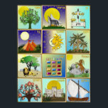 Judaica 12 Tribus de Israel Poster de Arte<br><div class="desc">Está viendo la colección de diseño de Lee Hiller. Coleccionista,  ropa,  regalos y objetos de colección Lee Hiller Photography o colección de arte digital. Puedes ver su fotografía de la naturaleza en http://HikeOurPlanet.com/ y seguir su blog de senderismo dentro del Parque Nacional de Hot Springs.</div>