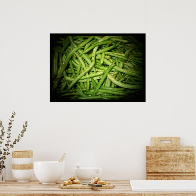 Judías Verdes en Impresión Destacada (Cocina)