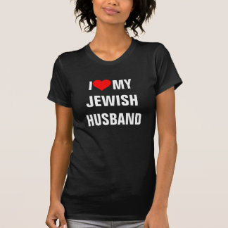 Judío: camiseta de "I Love my Jewish marido"