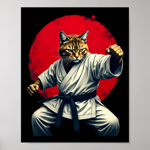Judo de arte marcial japonés: gato de karate para 