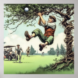 Juega Donde Mentira - Arte De Golf Imprimir
