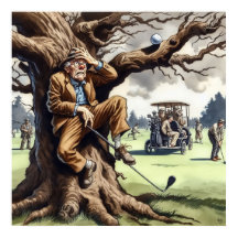 Juega Donde Mentira - Arte De Golf Imprimir