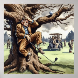 Juega Donde Mentira - Arte De Golf Imprimir