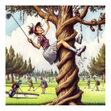 Juega Donde Mentira - Arte De Golf Imprimir