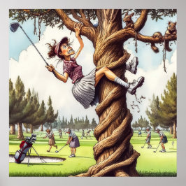 Juega Donde Mentira - Arte De Golf Imprimir