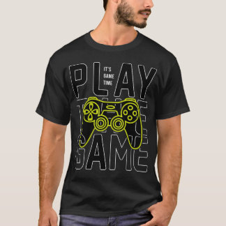 juega el juego tipografía gráfico diseño camiseta