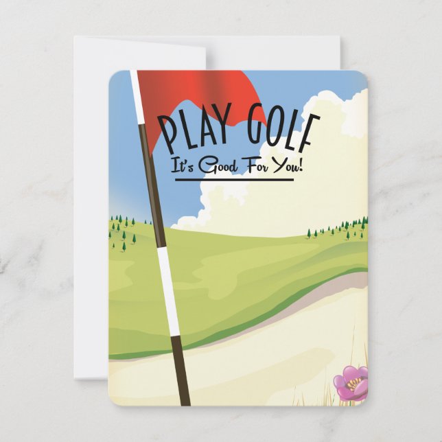 ¡Juega golf! ¡Es bueno para ti! (Anverso)
