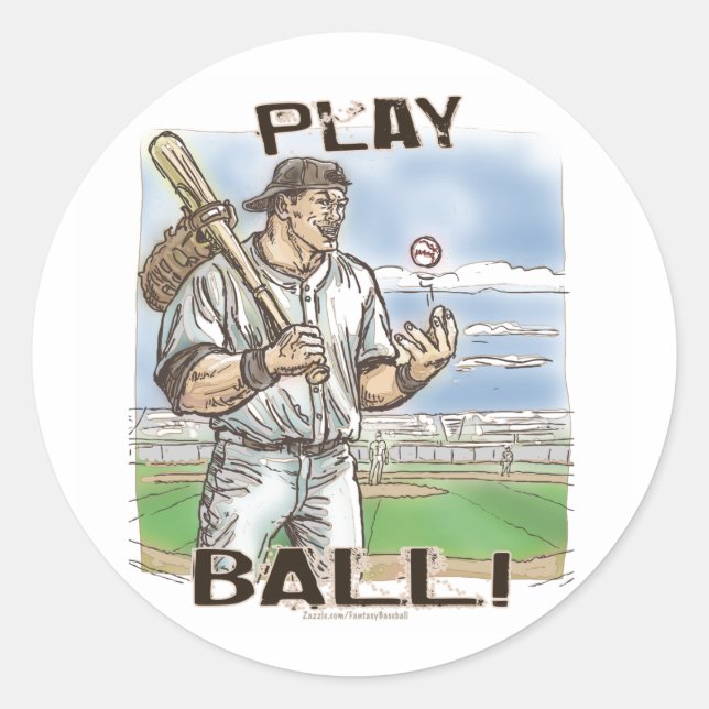 ¡Juega Pelota! Calcomanía (Anverso)