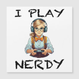 Juego al chica de los jugadores nerds