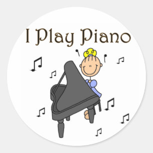 Juego al pegatina de los pegatinas del piano