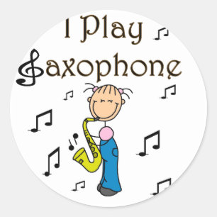 Juego Al Pegatina De Pegatinas Saxofónicos